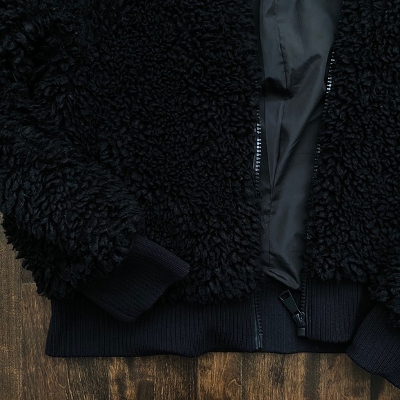Zara TRF Collection Teddy Fleece Bomber Jacket - Picture 13 of 14